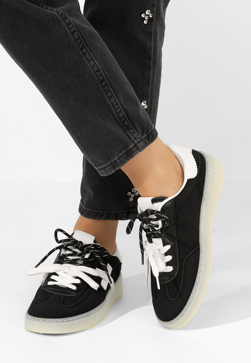 Czarne sneakersy damskie Livya