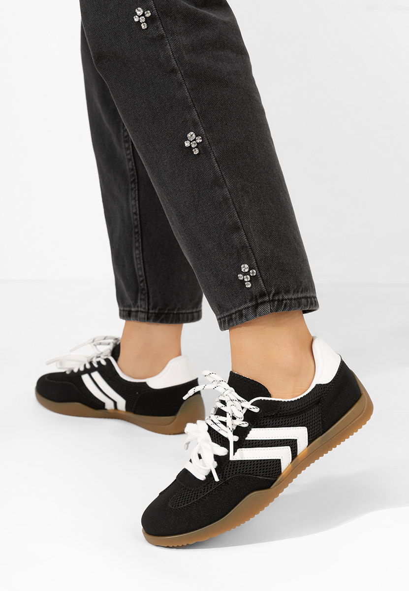Czarne sneakersy damskie Sharyl