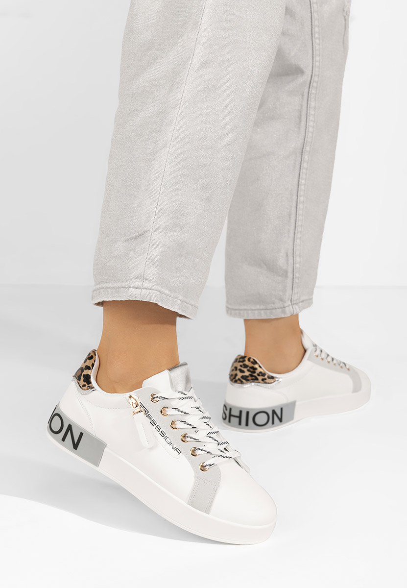 Białe sneakersy damskie Corrina