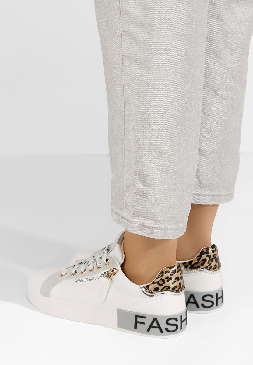 Białe sneakersy damskie Corrina