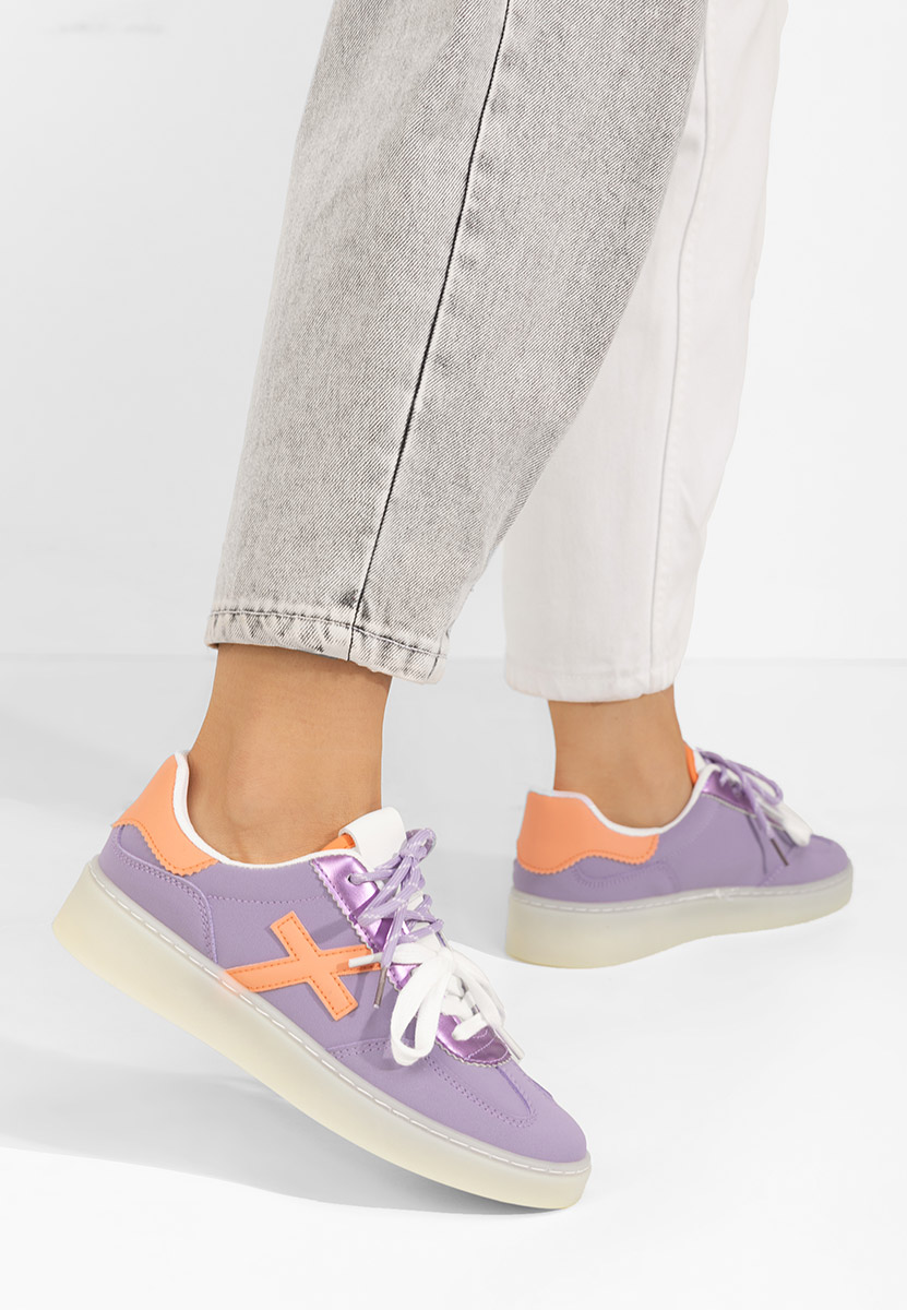 Fioletowe sneakersy damskie Livya
