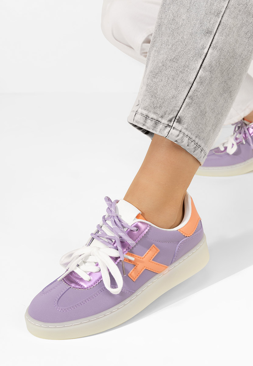 Fioletowe sneakersy damskie Livya