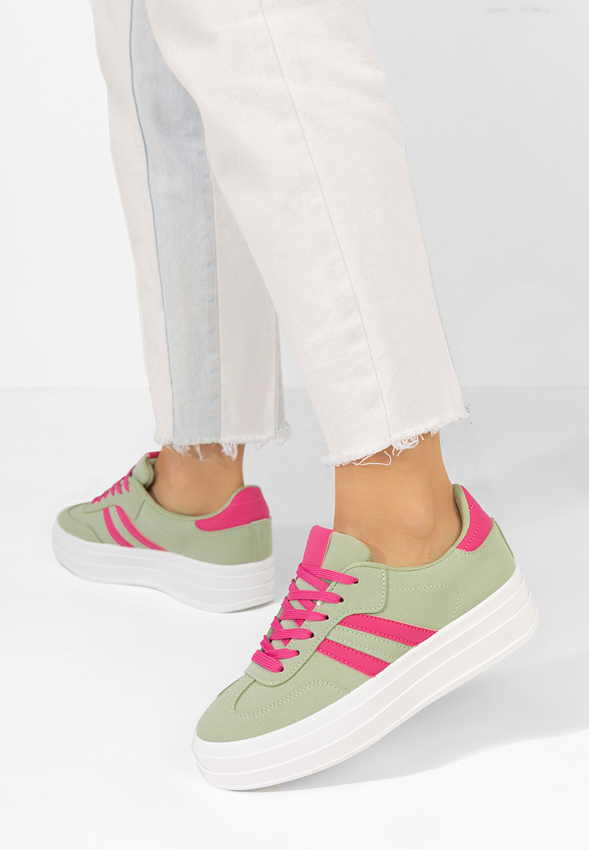 Zielone sneakersy damskie Allyna