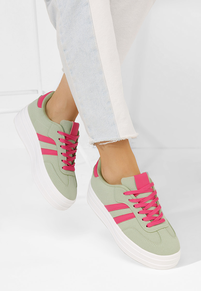 Zielone sneakersy damskie Allyna