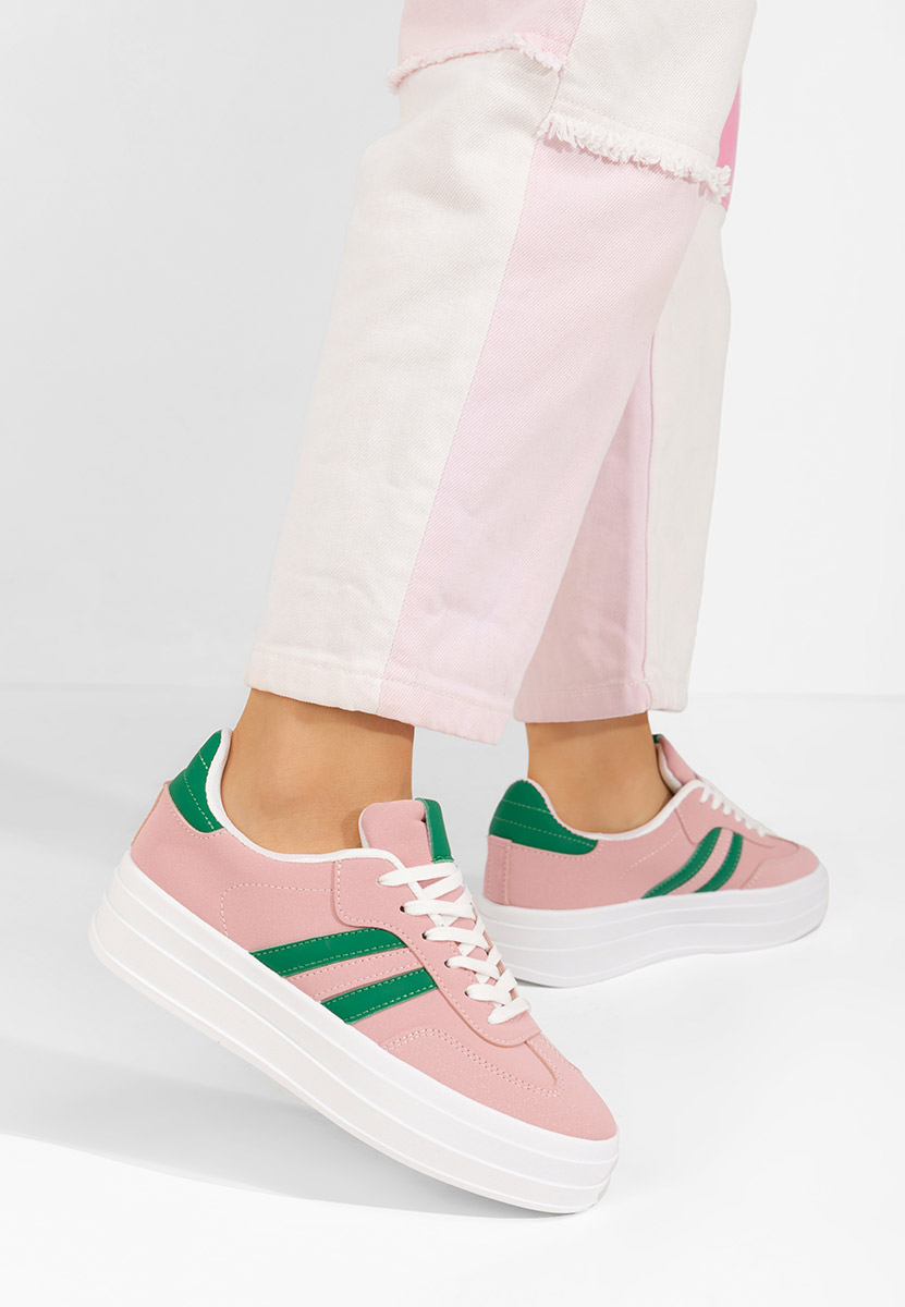 Różowe sneakersy damskie Allyna