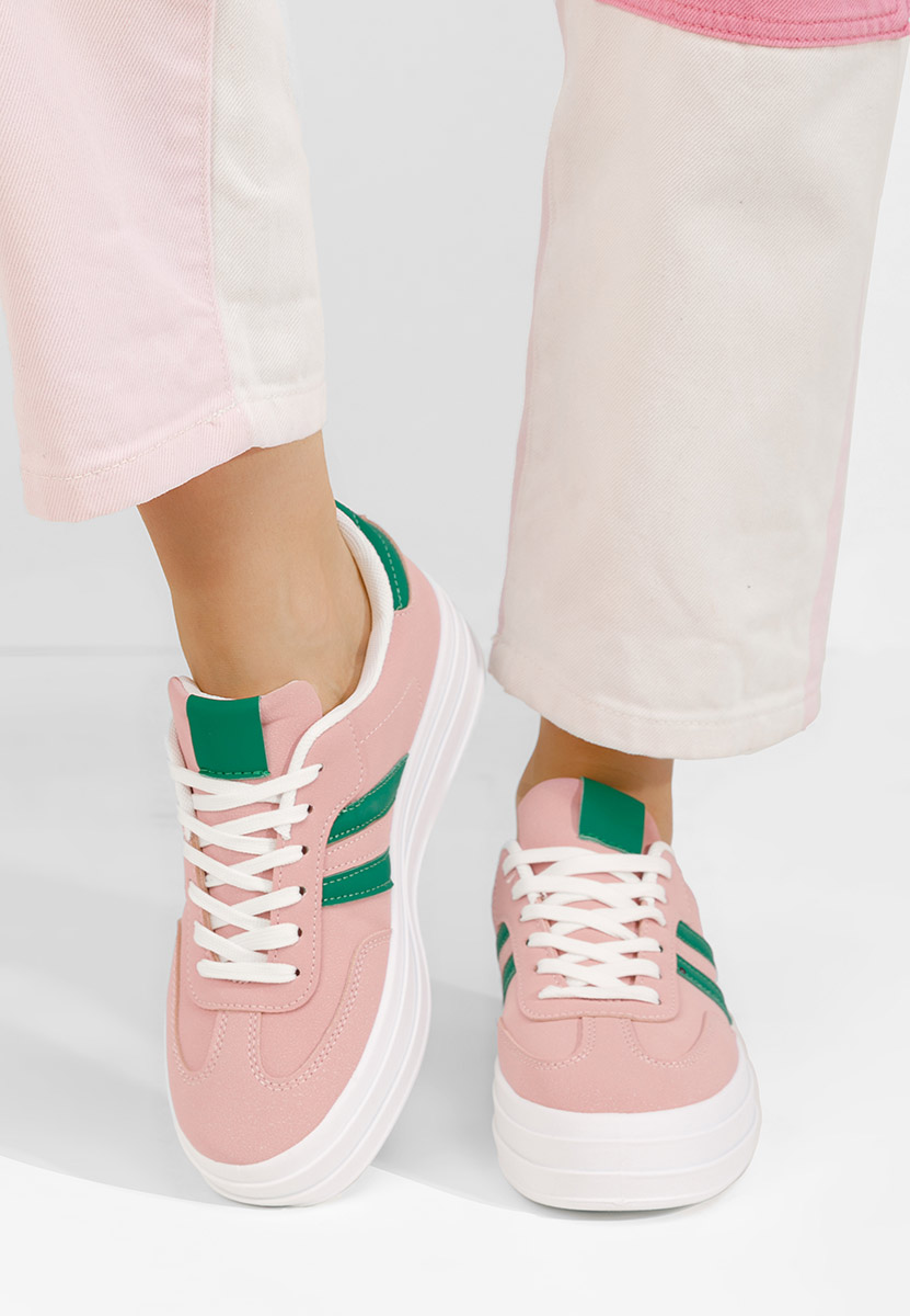 Różowe sneakersy damskie Allyna
