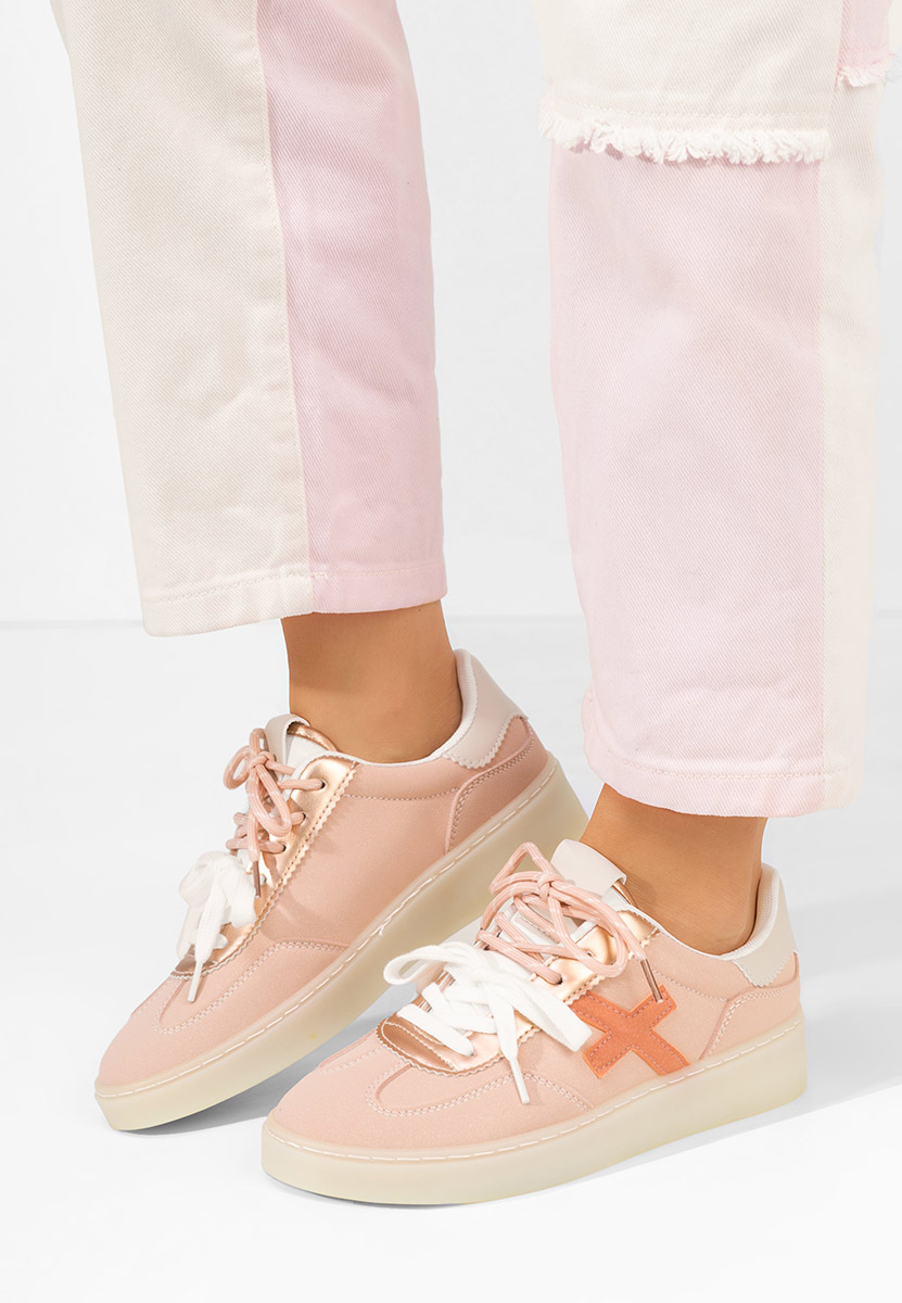 Różowe sneakersy damskie Livya
