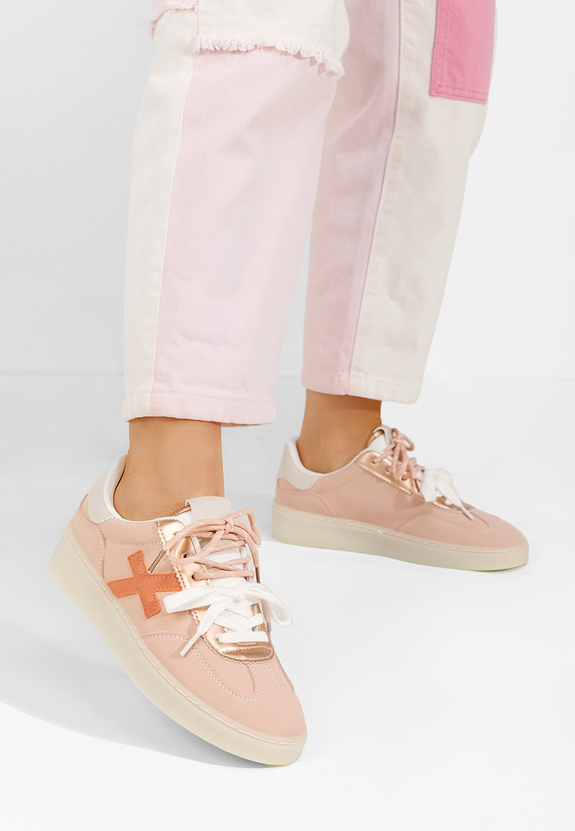 Różowe sneakersy damskie Livya