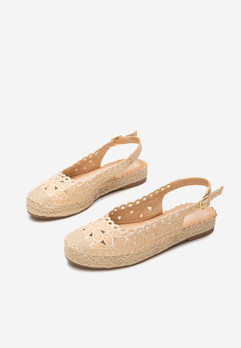 Beżowe espadryle damskie Latoria V2