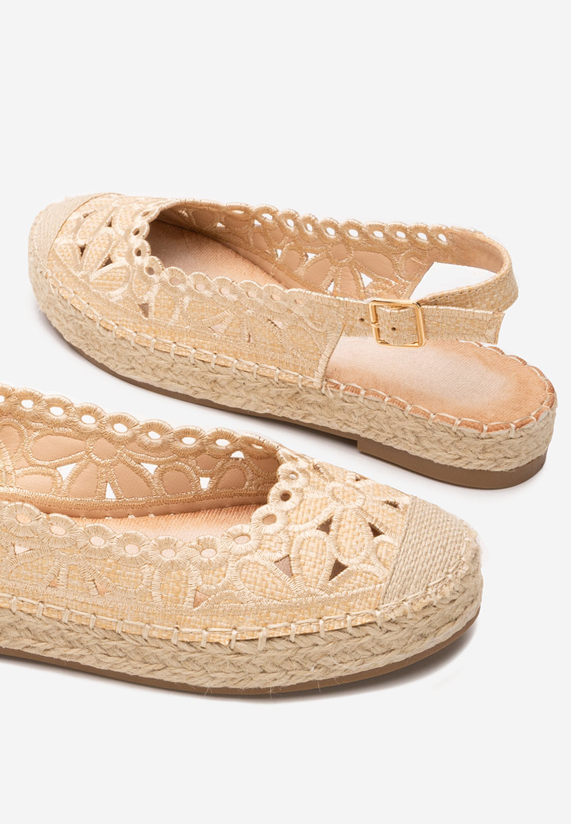 Beżowe espadryle damskie Latoria V2