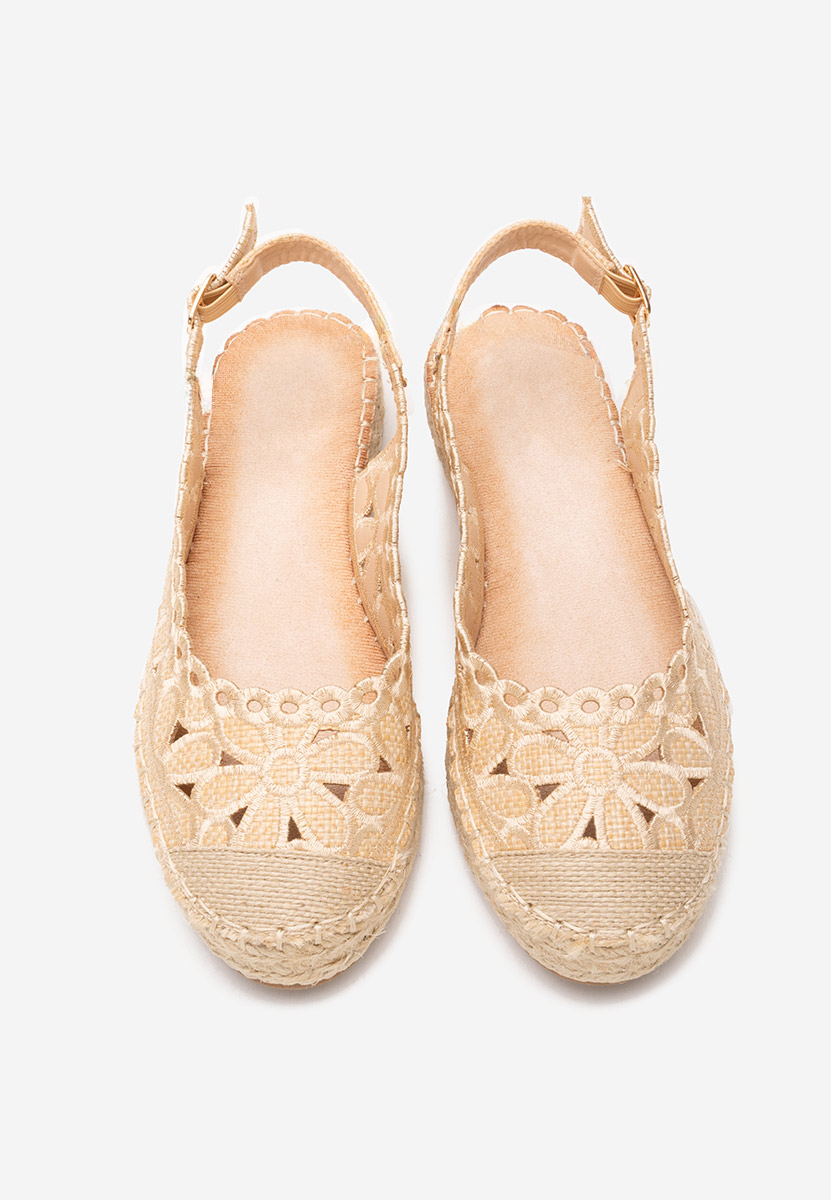 Beżowe espadryle damskie Latoria V2
