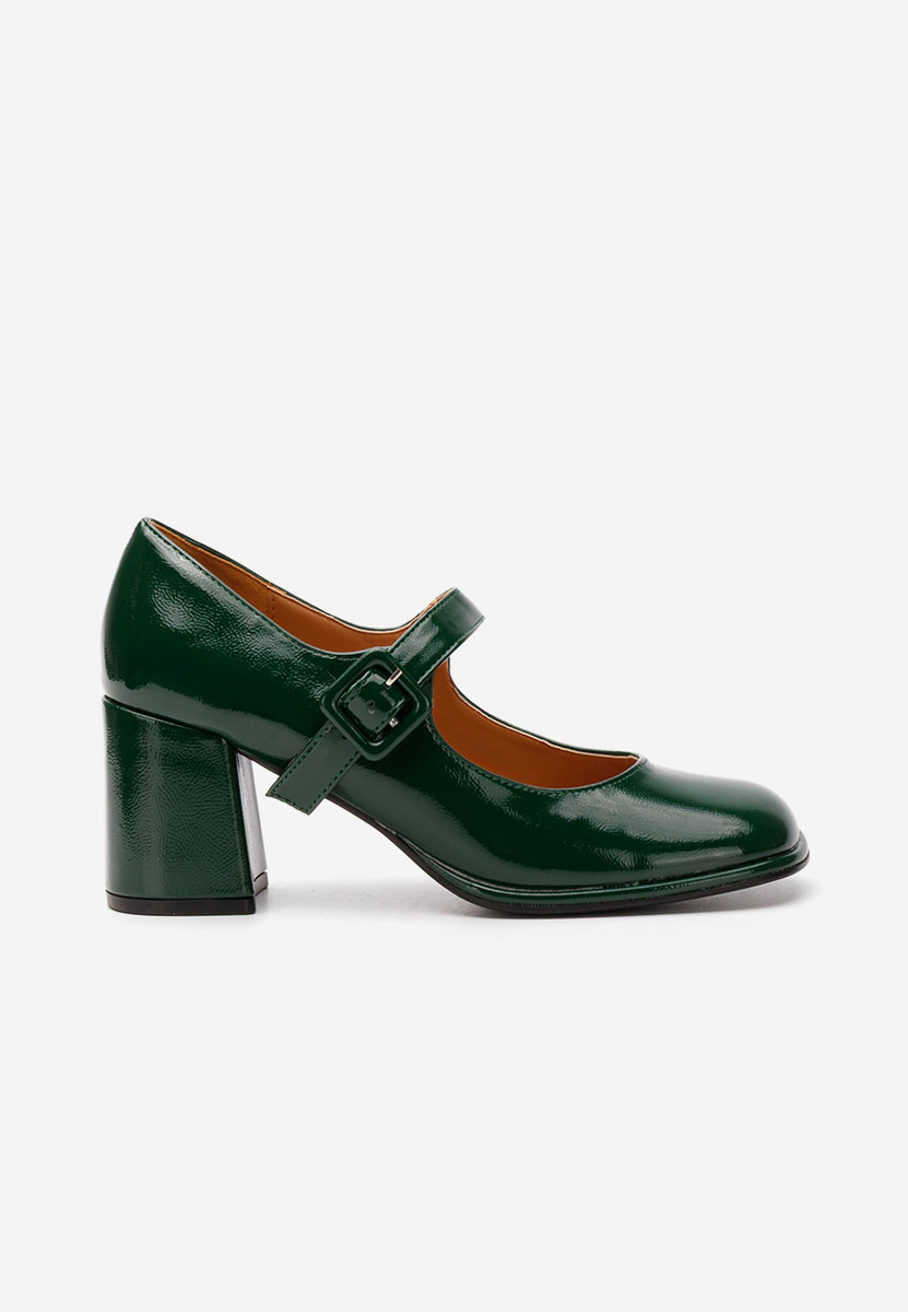 Zielone czółenka na słupku Terresa