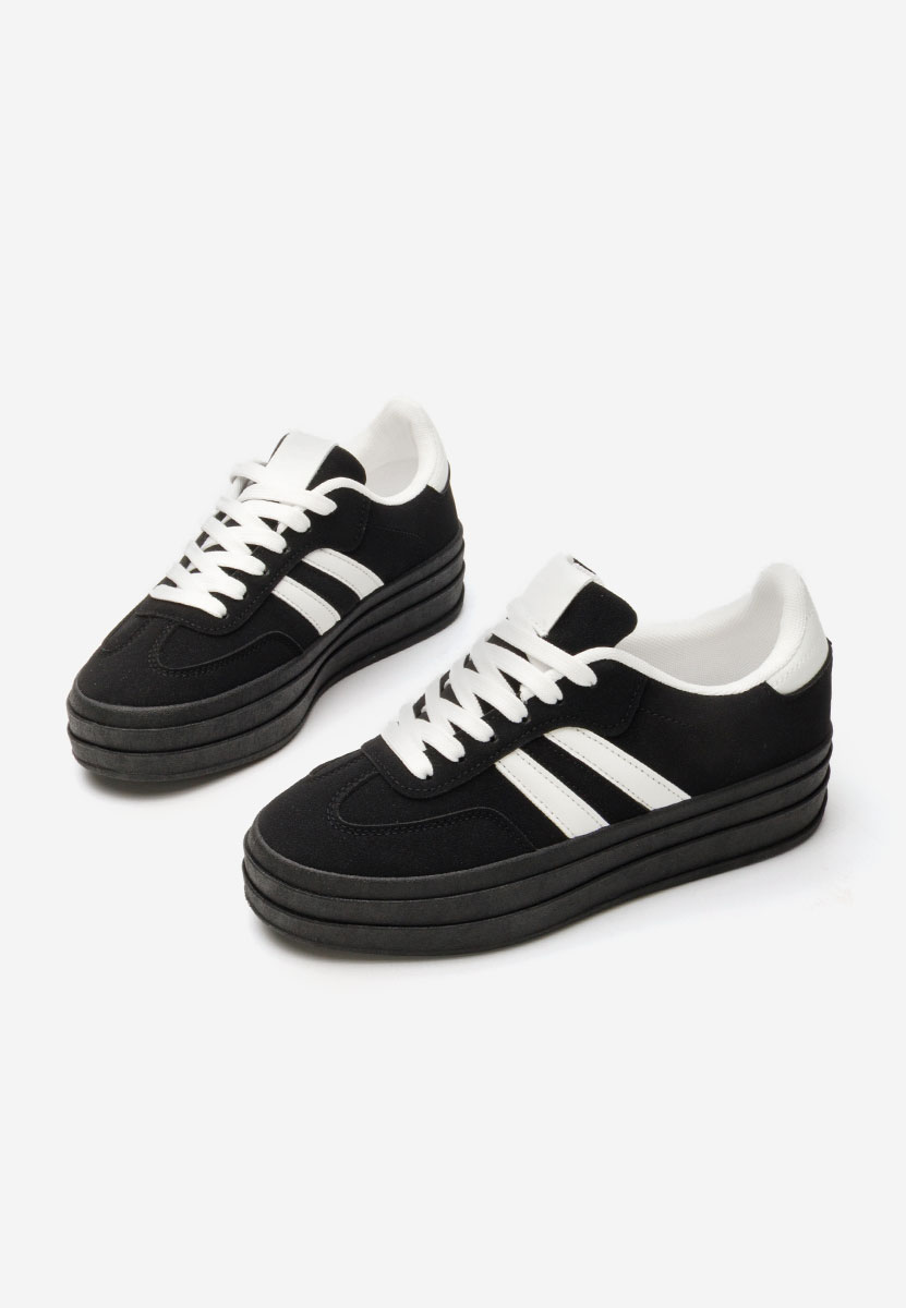 Czarne sneakersy damskie Allyna