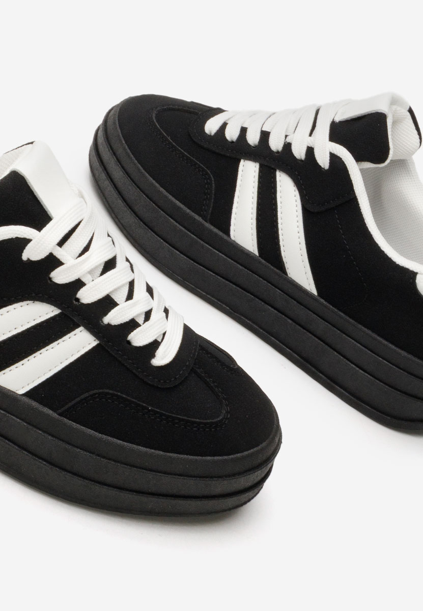 Czarne sneakersy damskie Allyna