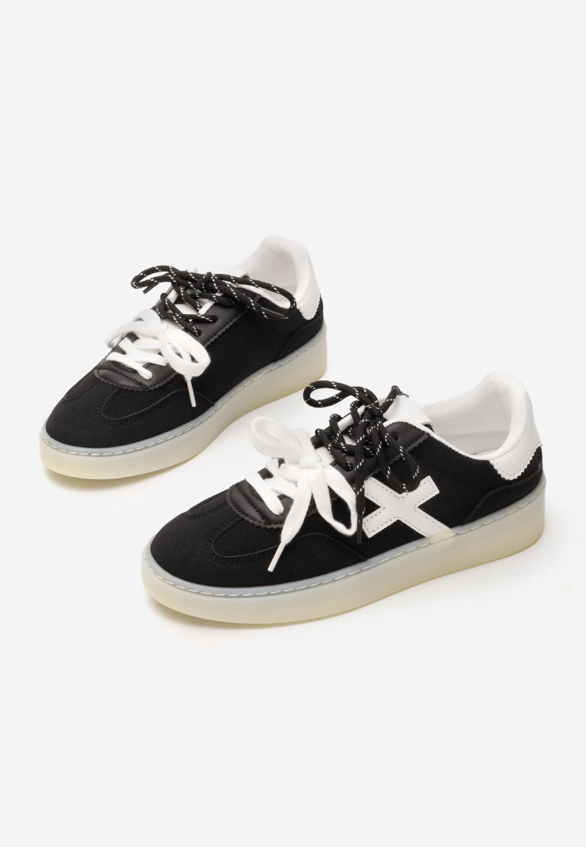 Czarne sneakersy damskie Livya