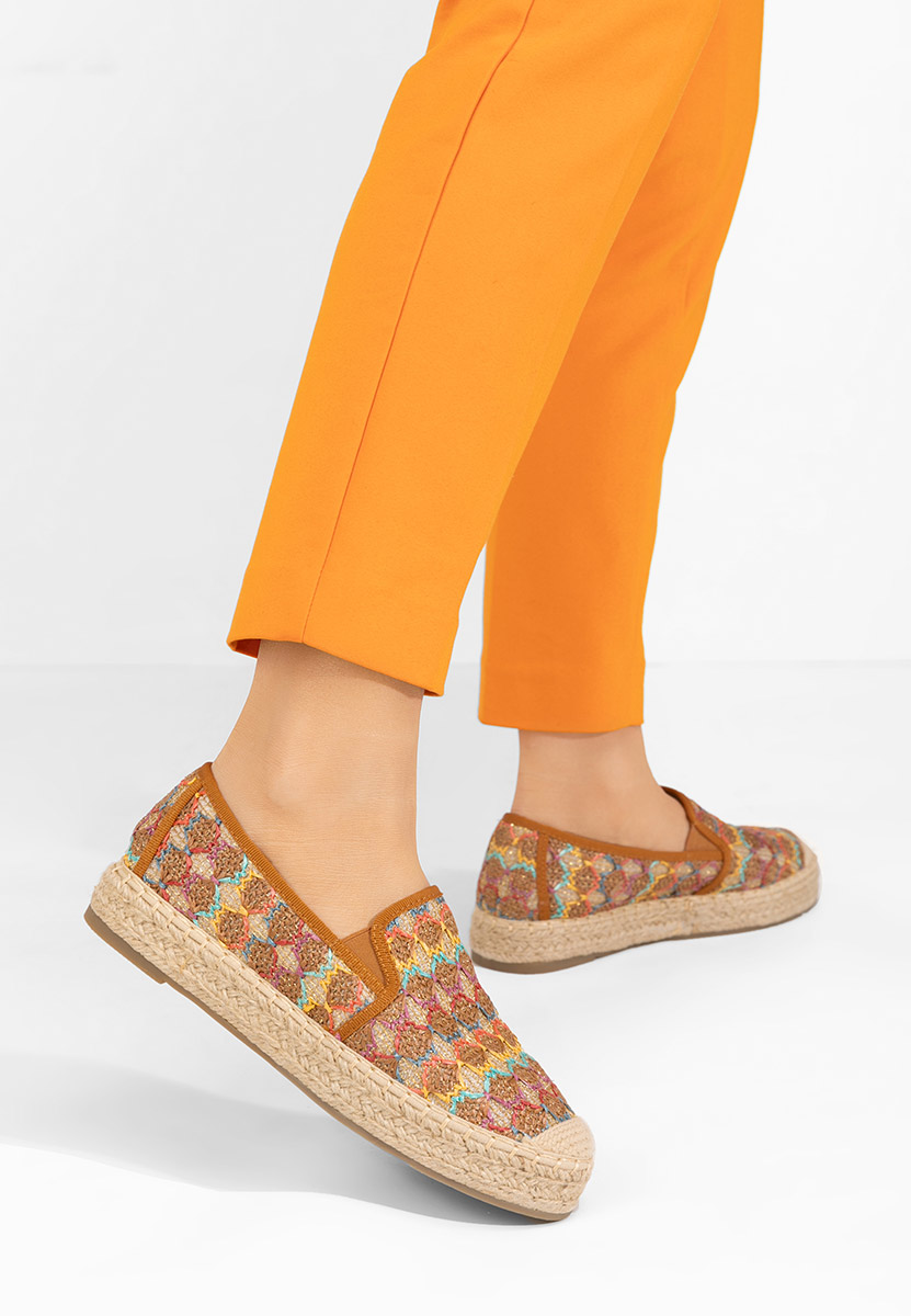 Camelowe espadryle damskie Kymberly