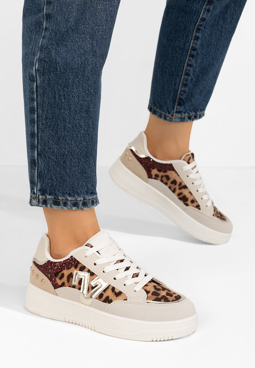 Panterkowe sneakersy damskie Taunya