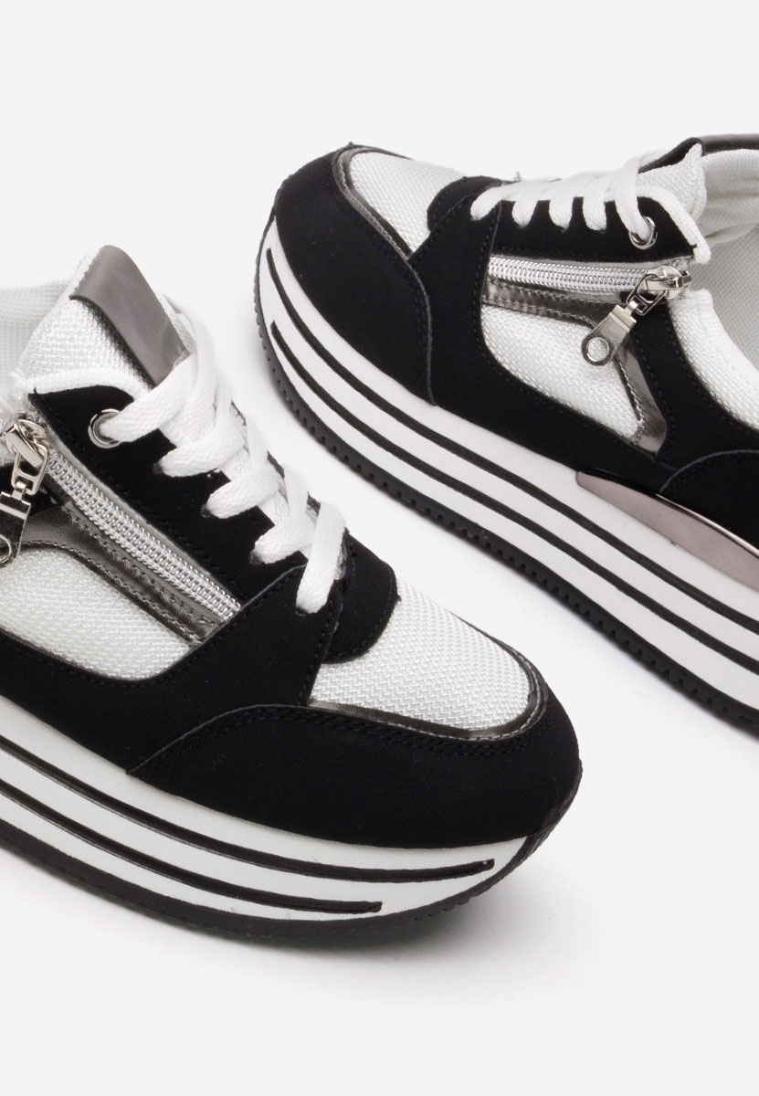 Czarne sneakersy damskie Roxanna