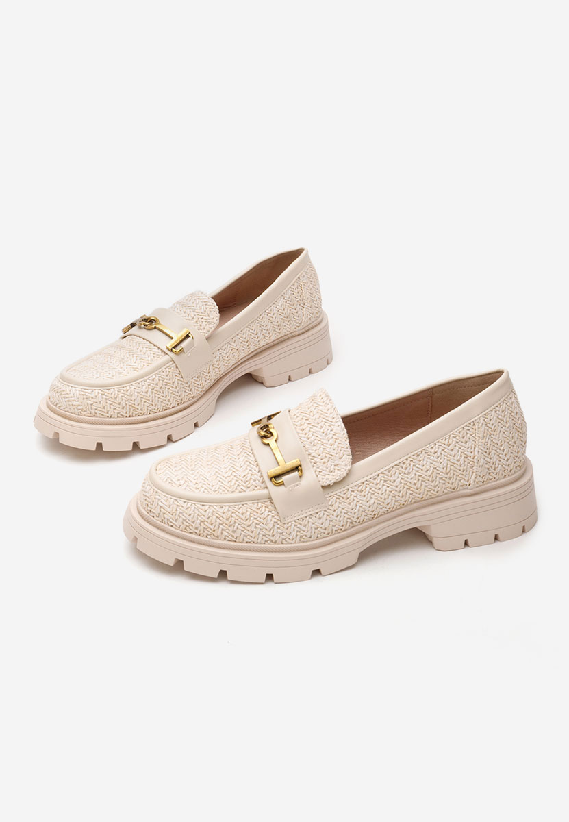 Beżowe mokasyny damskie Latrice