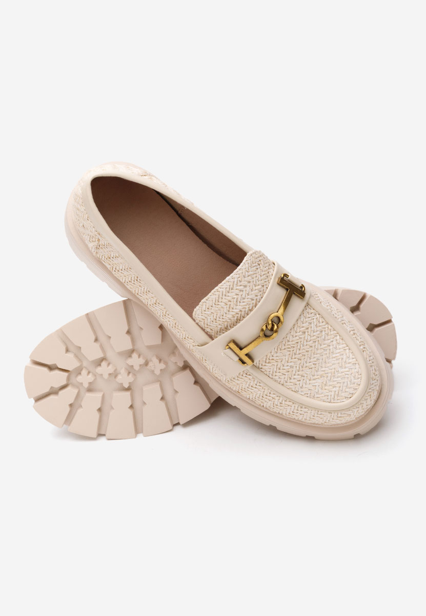 Beżowe mokasyny damskie Latrice