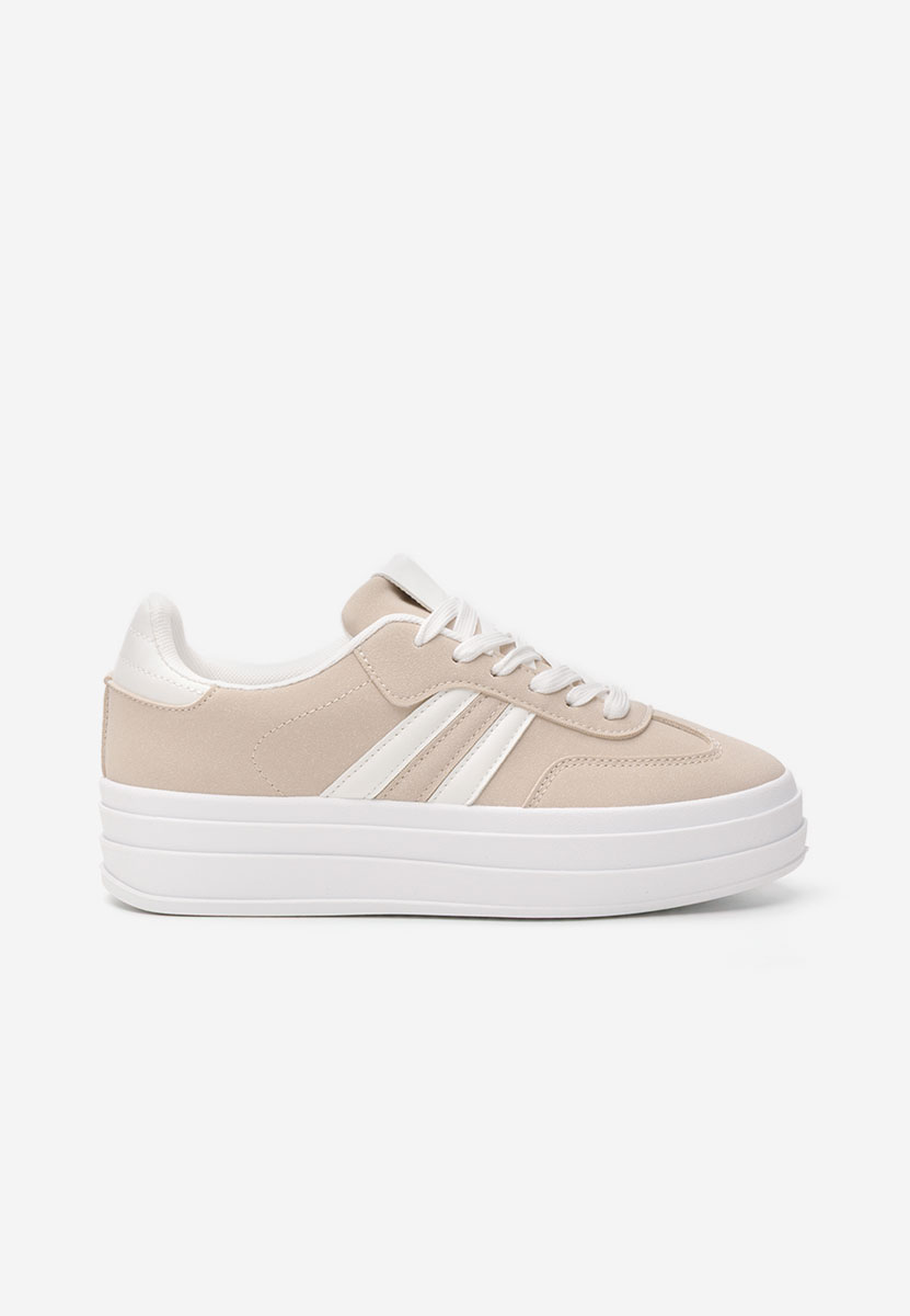 Beżowe sneakersy damskie Allyna