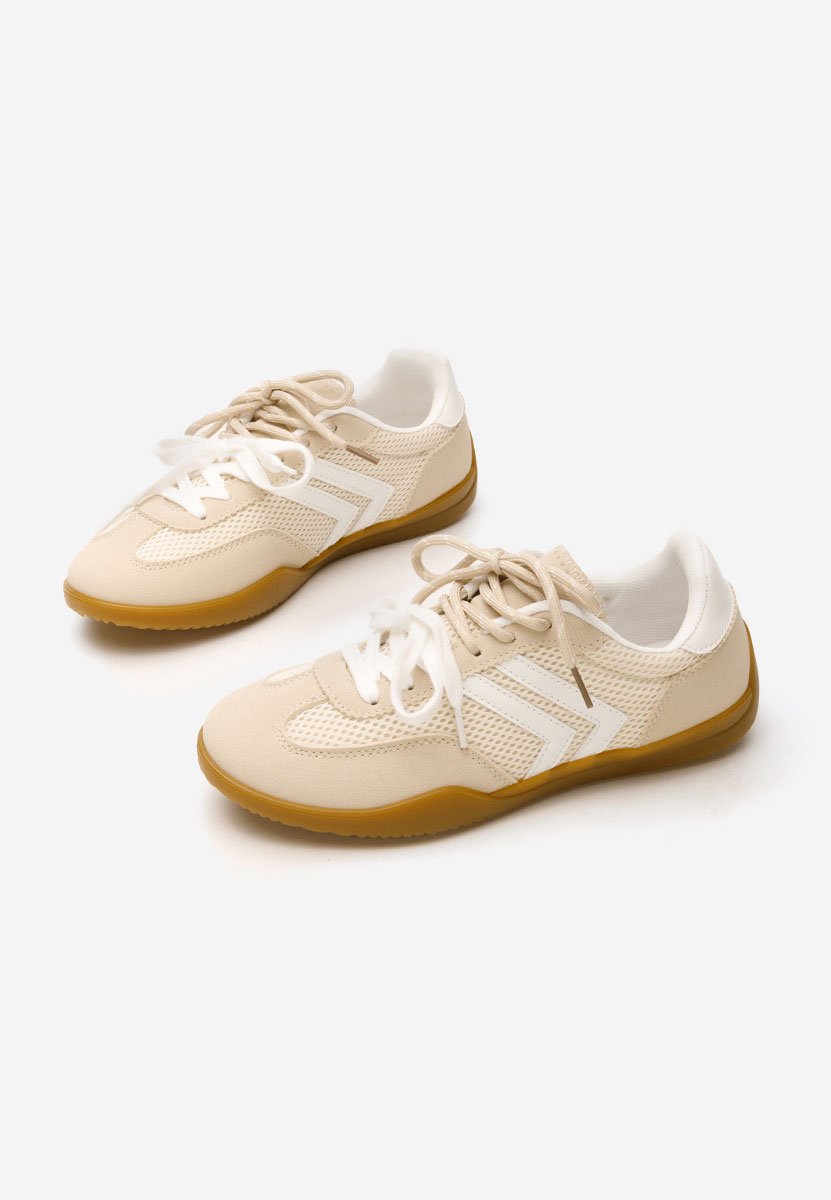 Beżowe sneakersy damskie Sharyl