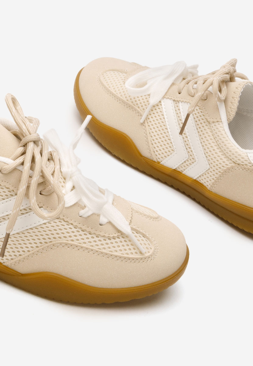 Beżowe sneakersy damskie Sharyl