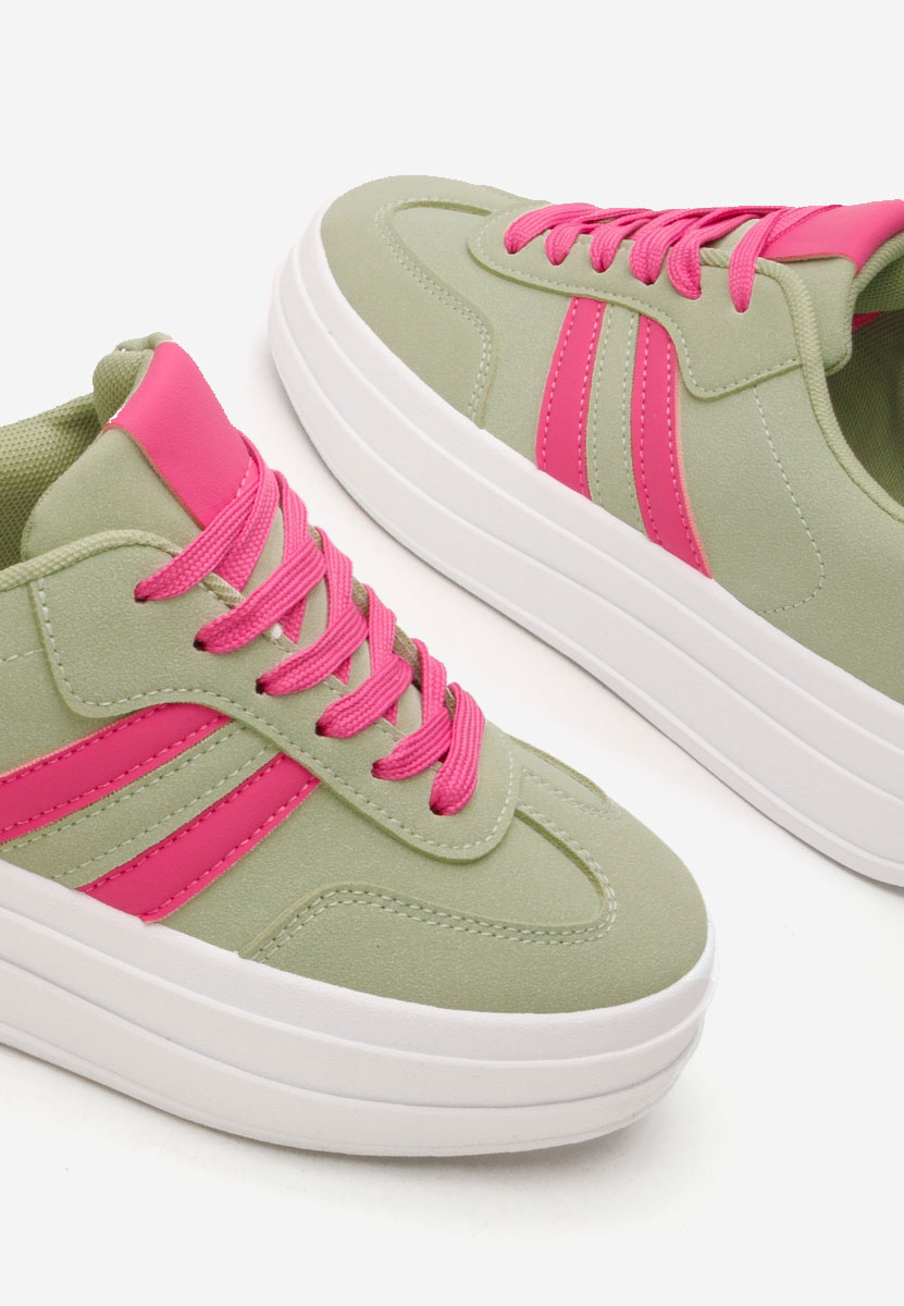 Zielone sneakersy damskie Allyna