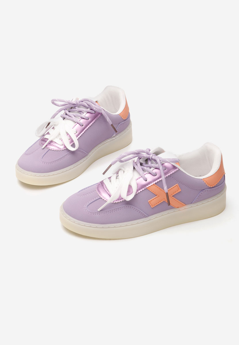 Fioletowe sneakersy damskie Livya