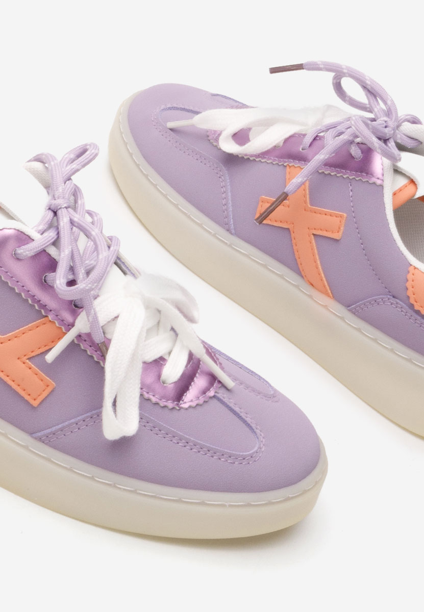 Fioletowe sneakersy damskie Livya