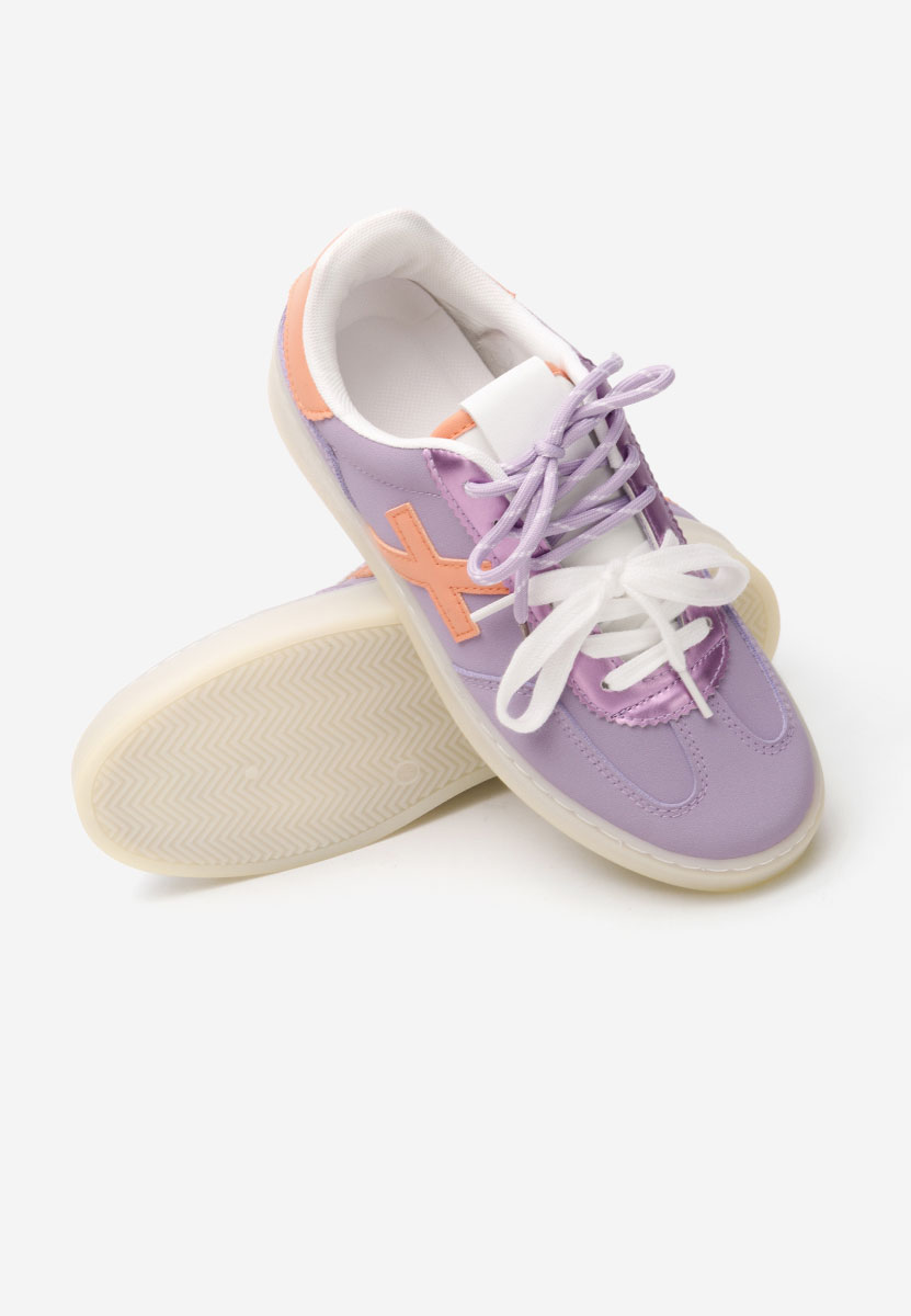 Fioletowe sneakersy damskie Livya