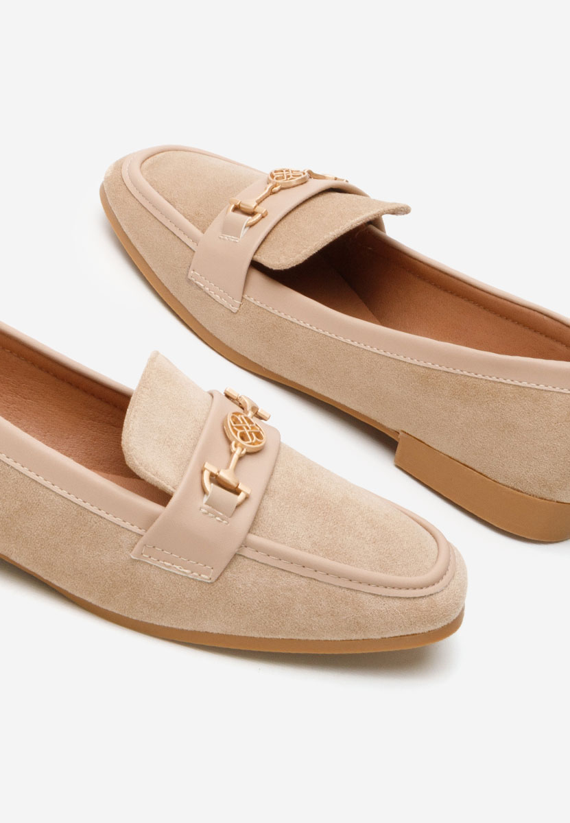 Khaki mokasyny damskie Carroll