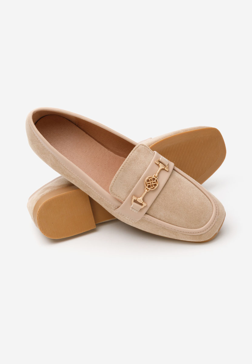 Khaki mokasyny damskie Carroll