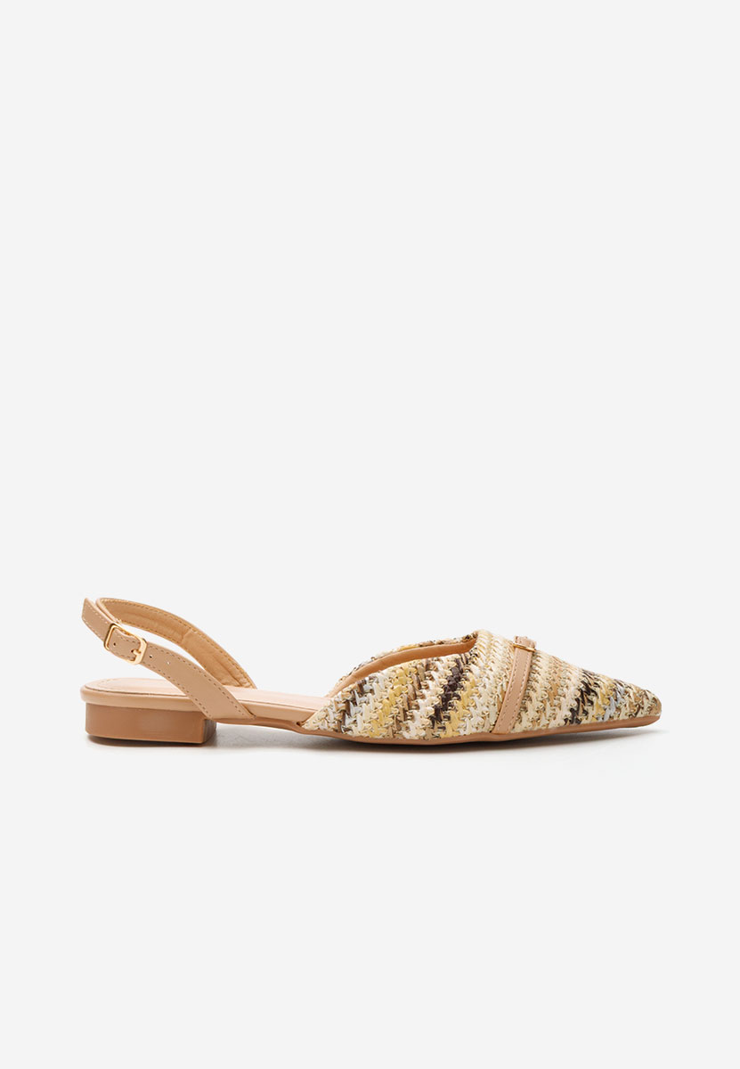 Khaki baleriny damskie Candyce