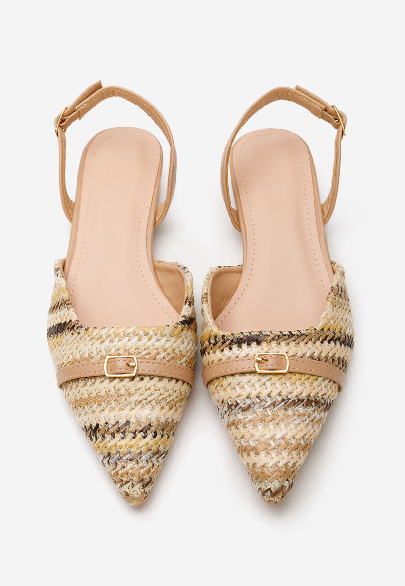 Khaki baleriny damskie Candyce
