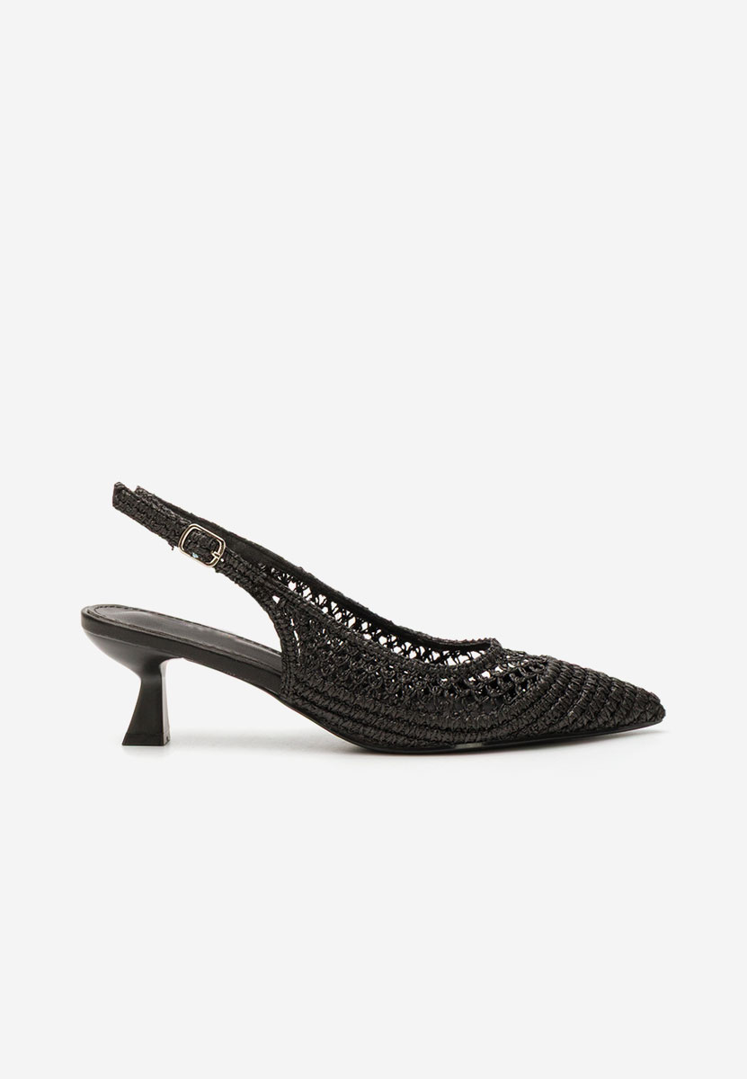 Czarne czółenka na szpilce Deloise