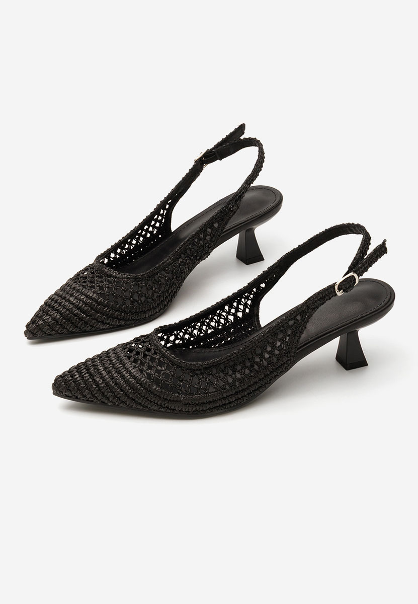 Czarne czółenka na szpilce Deloise