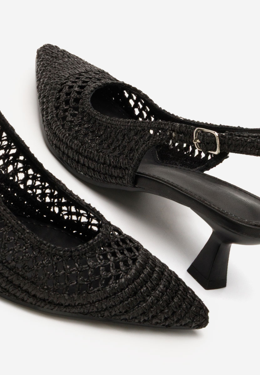 Czarne czółenka na szpilce Deloise