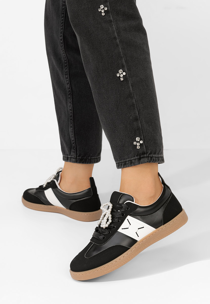 Czarne sneakersy damskie Jenette