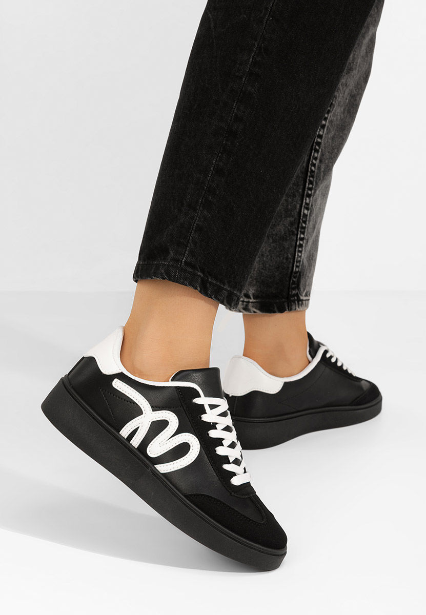 Czarne sneakersy damskie Melise