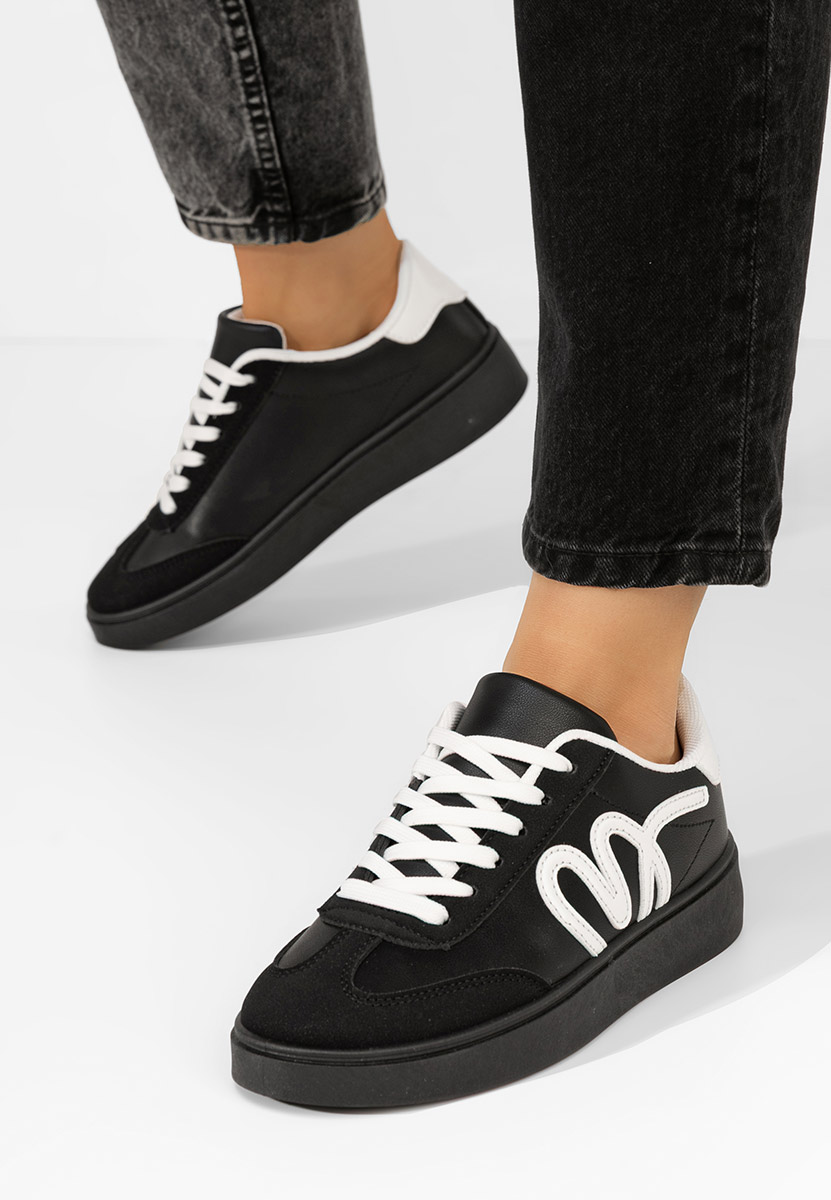 Czarne sneakersy damskie Melise