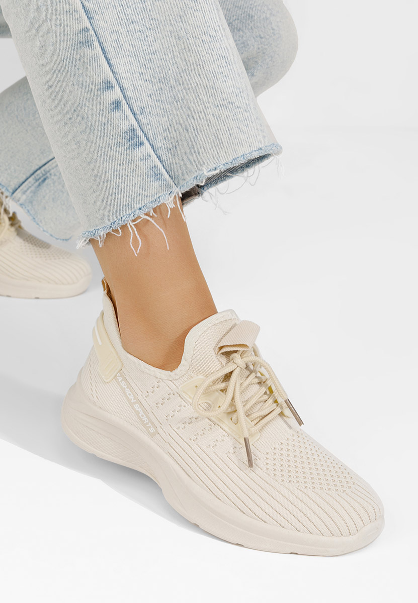 Beżowe buty sportowe damskie Codrina