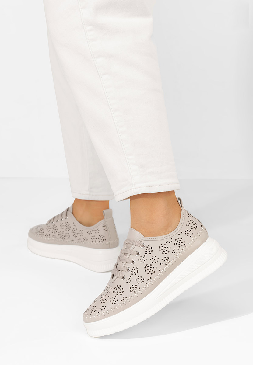 Khaki półbuty damskie Maryella