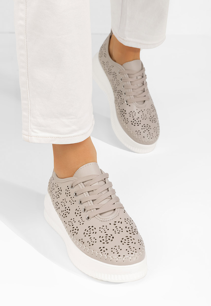 Khaki półbuty damskie Maryella