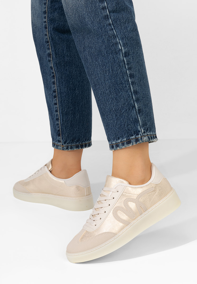 Beżowe sneakersy damskie Melise
