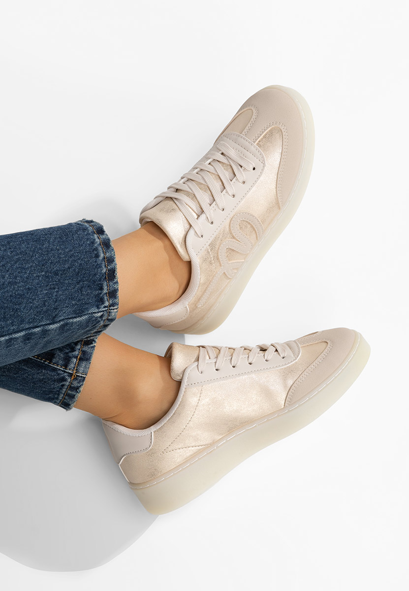 Beżowe sneakersy damskie Melise
