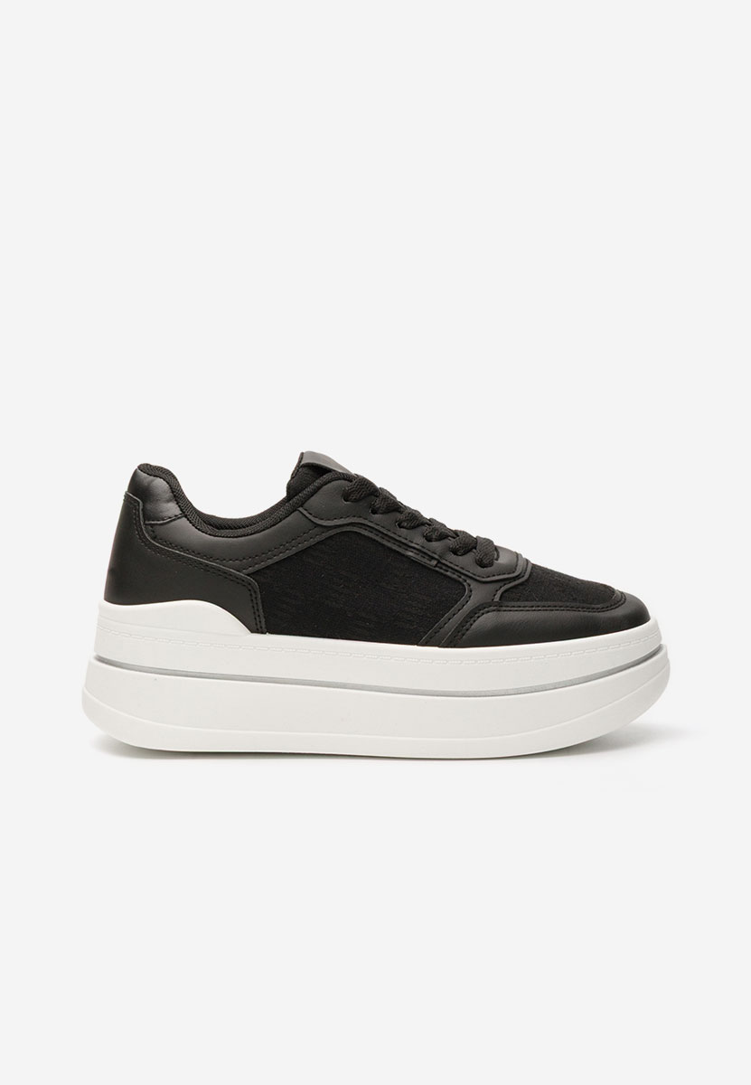 Czarne sneakersy na platformie Elouisa