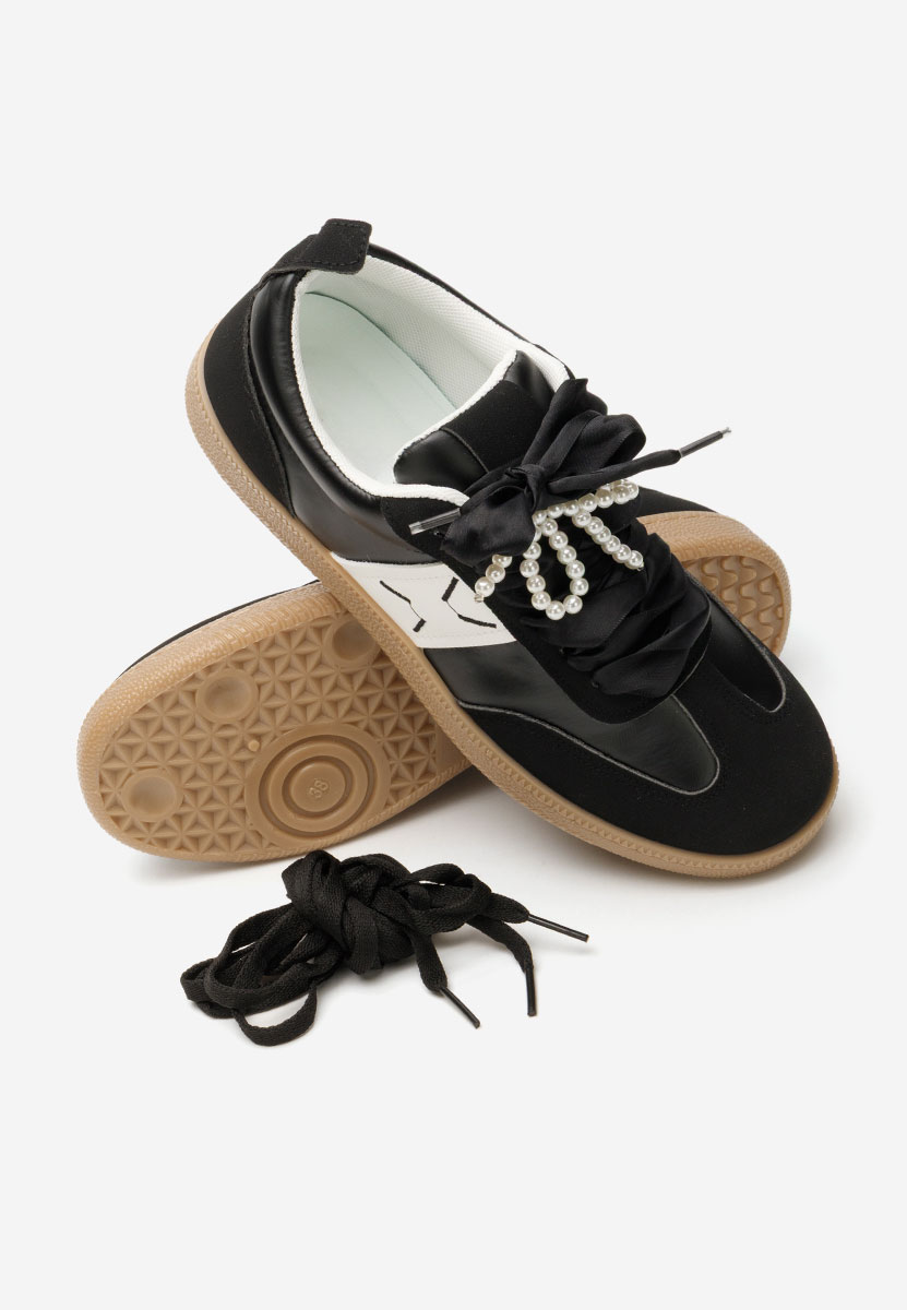 Czarne sneakersy damskie Jenette