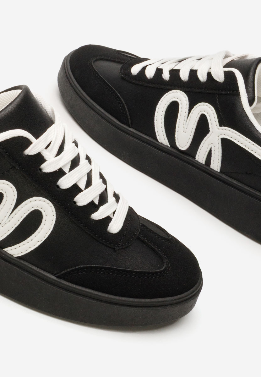 Czarne sneakersy damskie Melise