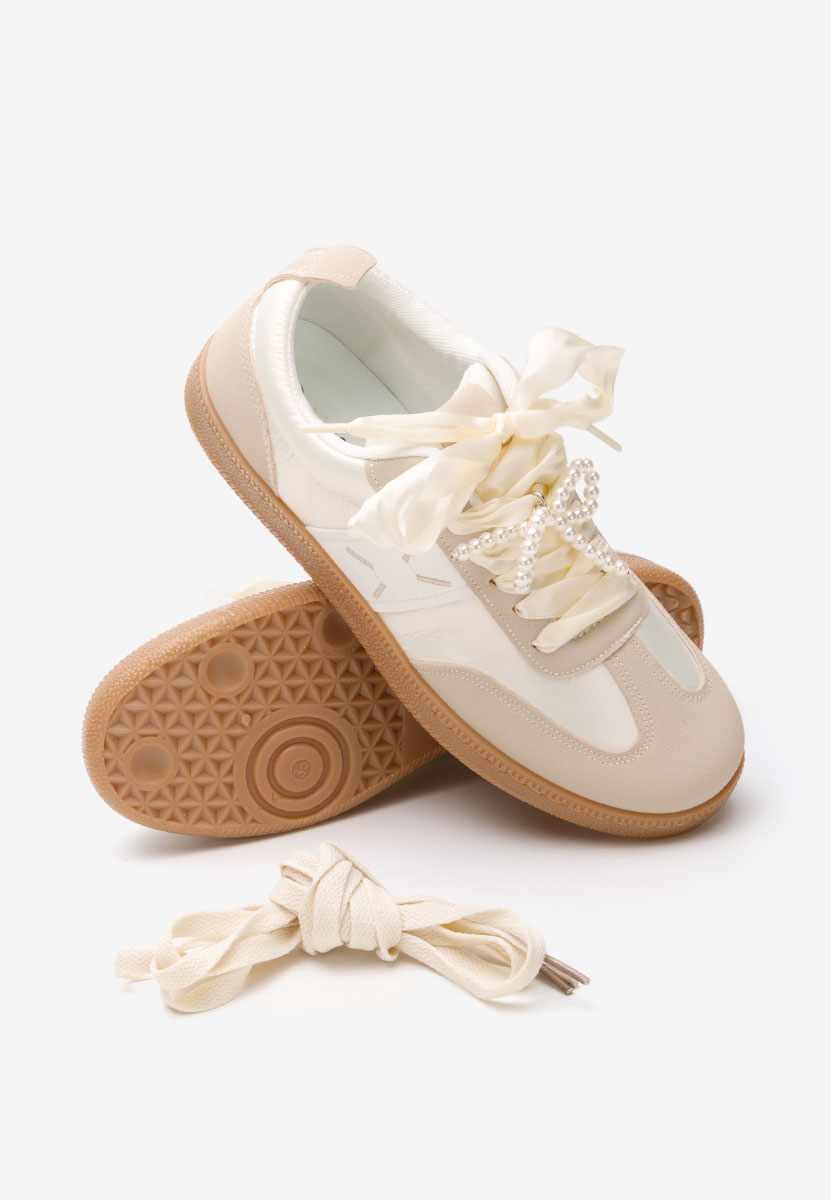 Beżowe sneakersy damskie Jenette
